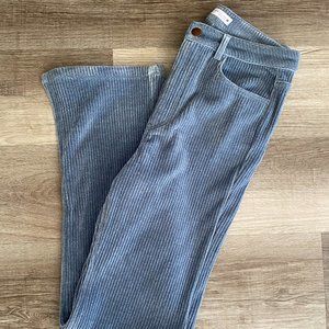 Zara Slim Flare Corduroy Pants